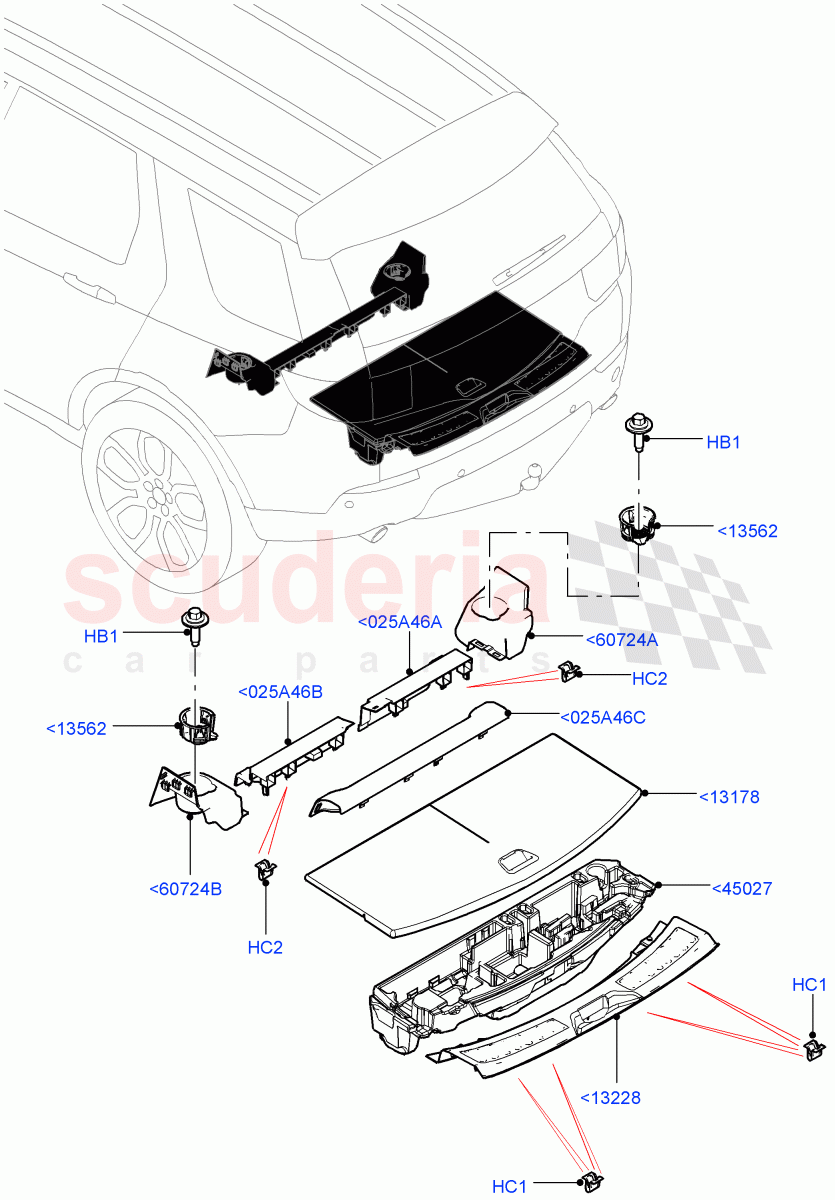 Load Compartment Trim (Floor) (Changsu (China), With 3rd Row Double Seat, With 7 Seat Configuration) ((V) FROMFG000001) of Land Rover Land Rover Discovery Sport (2015+) [2.0 Turbo Petrol GTDI]