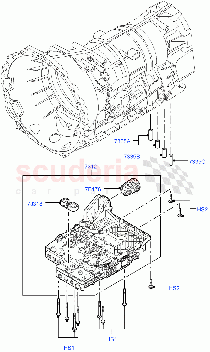 Valve Body - Main Control & Servo's (Cologne V6 4.0 EFI (SOHC), 6 Speed Auto ZF 6HP26 Steptronic, Lion Diesel 2.7 V6 (140KW), 3.6L V8 32V DOHC EFi Diesel Lion) ((V) FROMAA000001) of Land Rover Land Rover Discovery 4 (2010-2016) [3.0 DOHC GDI SC V6 Petrol]