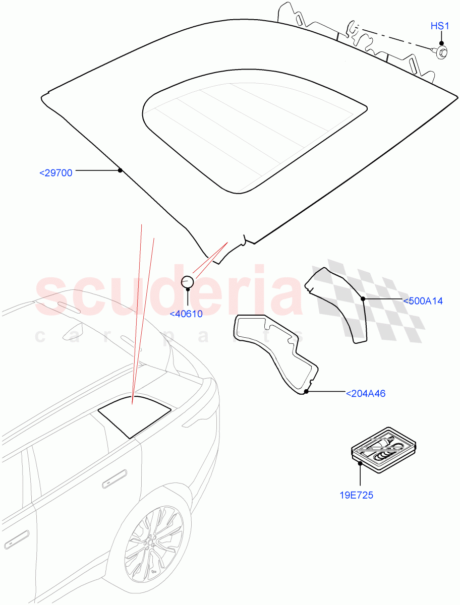 Quarter Windows of Land Rover Land Rover Range Rover Velar (2017+) [2.0 Turbo Petrol AJ200P]