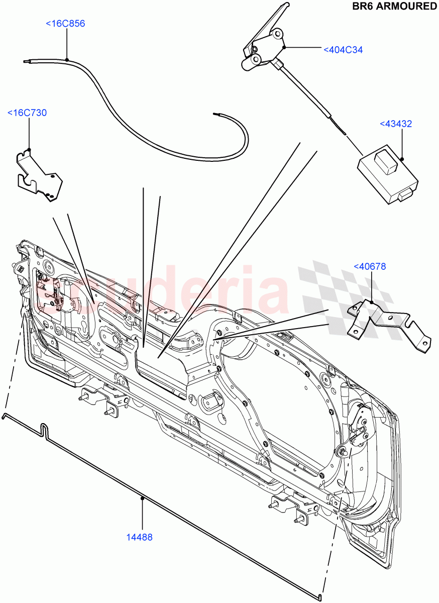 Luggage Compt/Tailgte Lock Controls (With B6 Level Armouring) ((V) FROMAA000001) of Land Rover Land Rover Discovery 4 (2010-2016) [3.0 DOHC GDI SC V6 Petrol]
