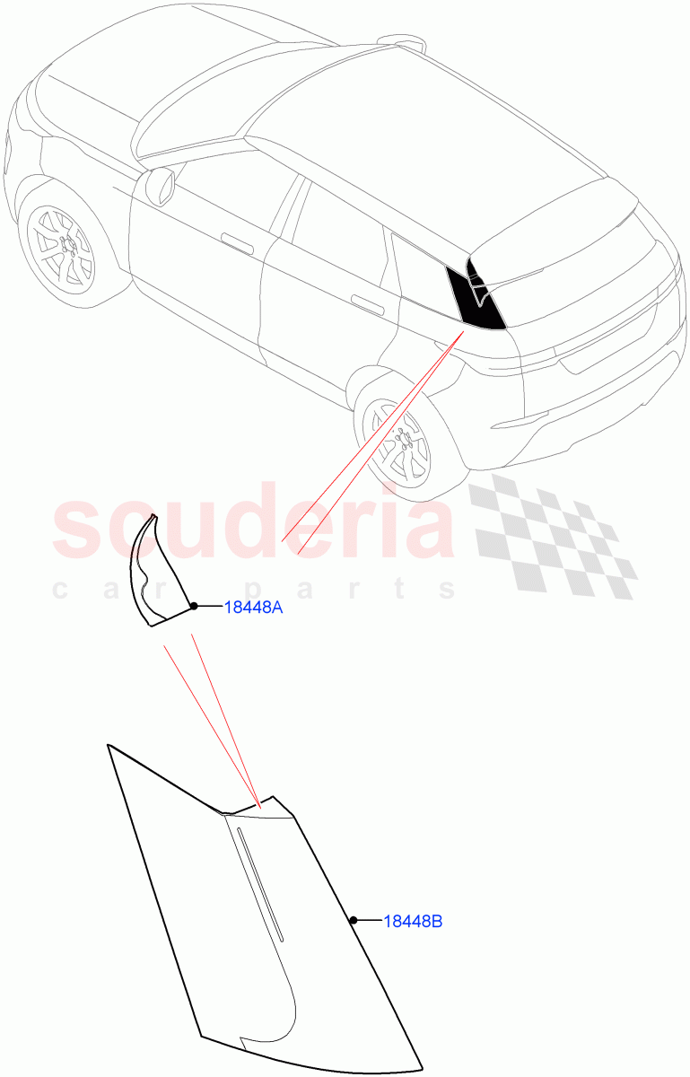 Luggage Compartment Door (Finisher) (Changsu (China)) of Land Rover Land Rover Range Rover Evoque (2019+) [1.5 I3 Turbo Petrol AJ20P3]