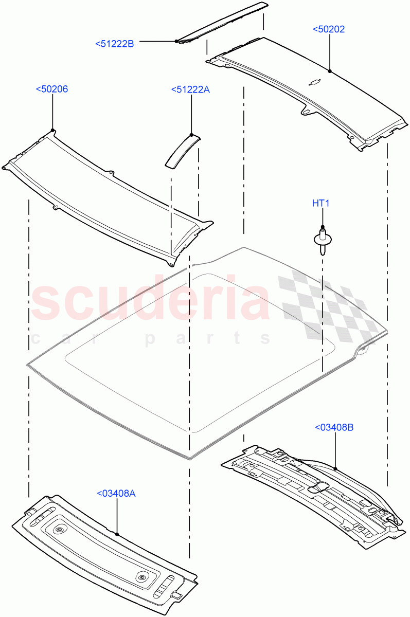 Roof - Sheet Metal (With Roof Conversion-Panorama Power, Itatiaia (Brazil), With Roof Conversion-Panorama Roof) ((V) FROMGT000001) of Land Rover Land Rover Discovery Sport (2015+) [1.5 I3 Turbo Petrol AJ20P3]