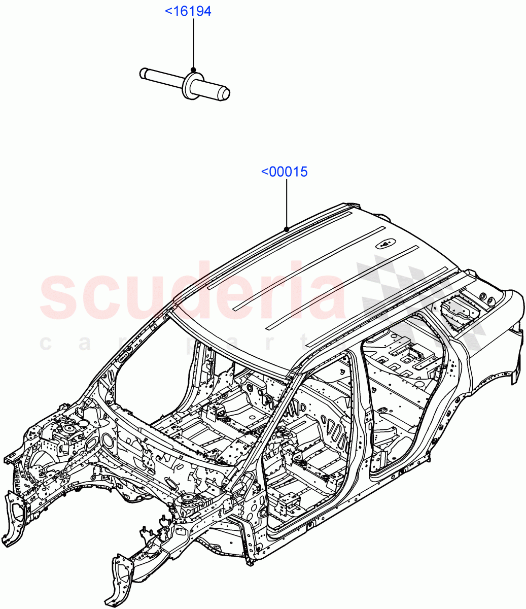 Bodyshell (5 Door, Halewood (UK)) of Land Rover Land Rover Range Rover Evoque (2012-2018) [2.0 Turbo Diesel]