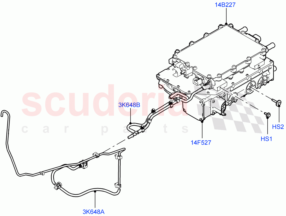 Hybrid Electrical Modules (Inverter) (2.0L AJ200P Hi PHEV) ((V) FROMJA000001) of Land Rover Land Rover Range Rover Sport (2014+) [2.0 Turbo Petrol GTDI]