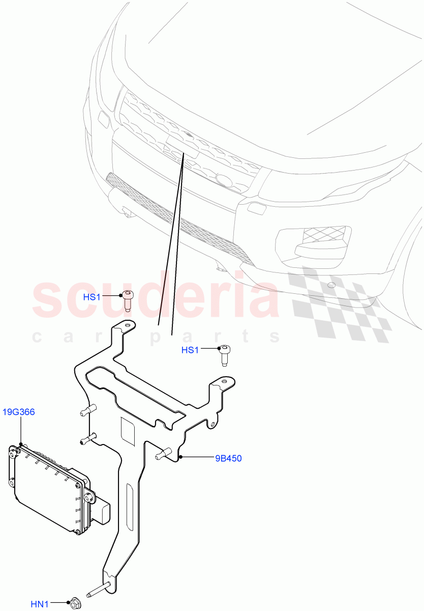 Speed Control (2.0L 16V TIVCT T/C Gen2 Petrol, With Adaptive Speed Control, 2.0L 16V TIVCT T/C 240PS Petrol, Adaptive Speed Control+Queue Assist) ((V) FROMEH000001) of Land Rover Land Rover Range Rover Evoque (2012-2018) [2.0 Turbo Petrol GTDI]