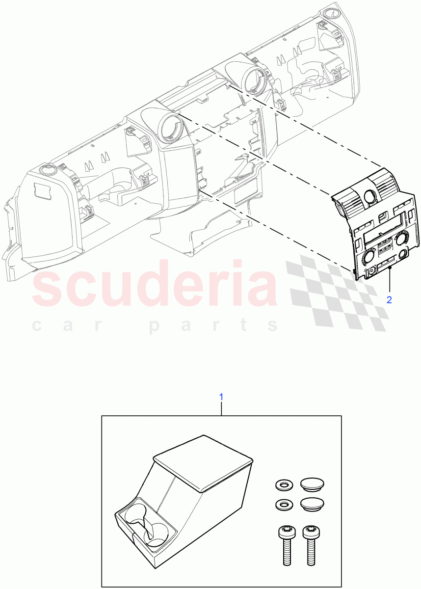 Interior Trim ((V) FROM7A000001) of Land Rover Land Rover Defender (2007-2016)