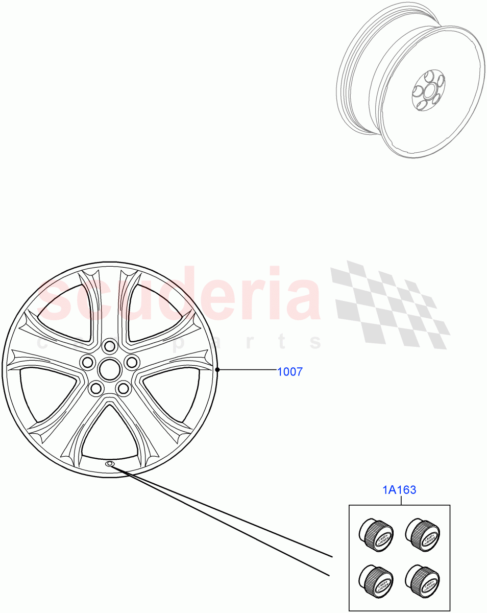 Wheels (Accessory) ((V) FROMAA000001) of Land Rover Land Rover Range Rover Sport (2010-2013) [5.0 OHC SGDI SC V8 Petrol]