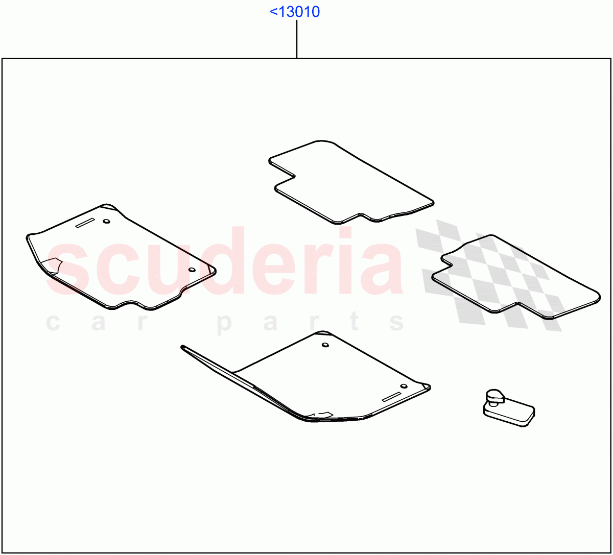 Floor Mats (Accessory) (Halewood (UK), Itatiaia (Brazil)) of Land Rover Land Rover Range Rover Evoque (2012-2018) [2.0 Turbo Petrol GTDI]