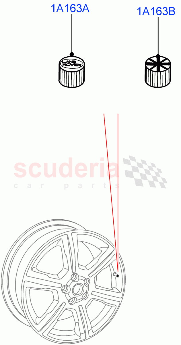 Wheel Ornamentation of Land Rover Land Rover Defender (2020+) [3.0 I6 Turbo Petrol AJ20P6]