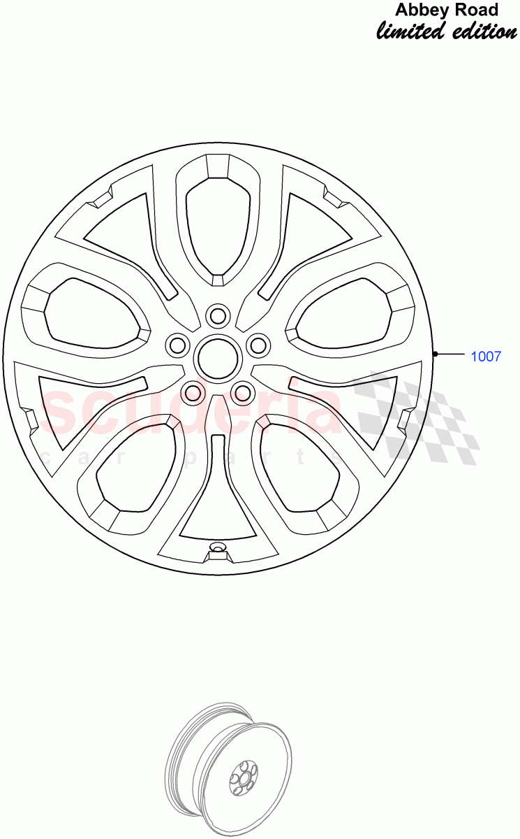 Wheels (Abbey Road LE) (Halewood (UK)) ((V) FROMFH000001) of Land Rover Land Rover Range Rover Evoque (2012-2018) [2.0 Turbo Petrol AJ200P]