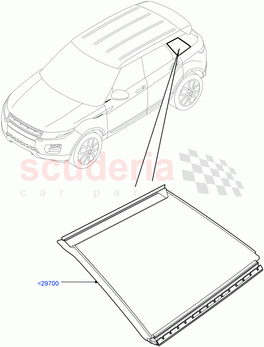 Quarter Windows (Changsu (China)) ((V) FROMEG000001) of Land Rover Land Rover Range Rover Evoque (2012-2018) [2.0 Turbo Petrol GTDI]