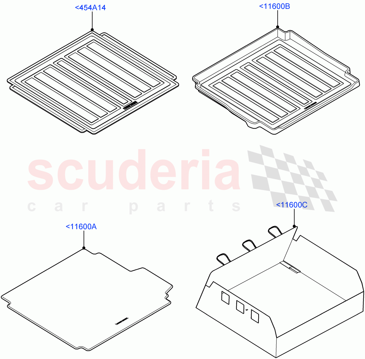 Loadspace Protection Mats (Accessory) of Land Rover Land Rover Range Rover (2012-2021) [3.0 DOHC GDI SC V6 Petrol]