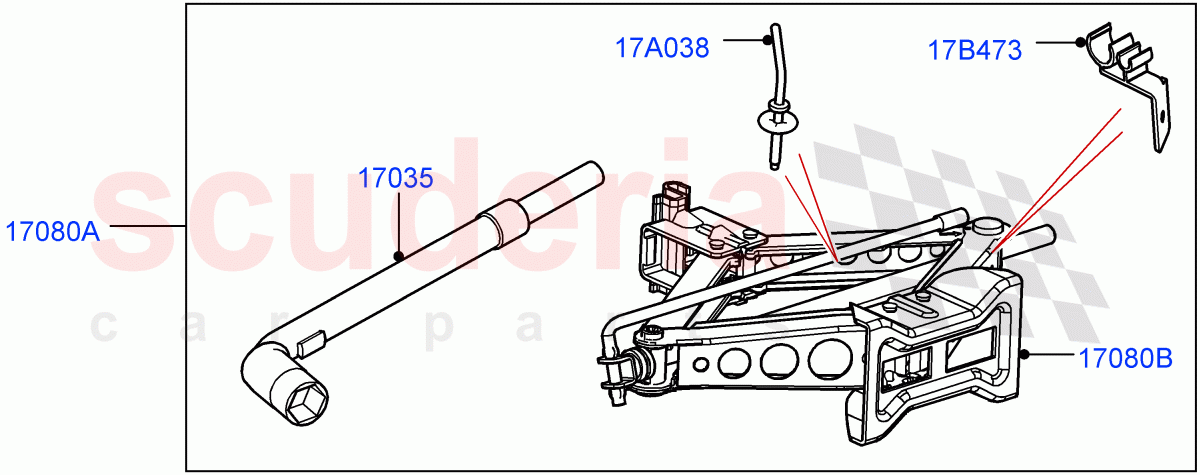 Tools (Itatiaia (Brazil)) of Land Rover Land Rover Range Rover Evoque (2012-2018) [2.0 Turbo Petrol AJ200P]