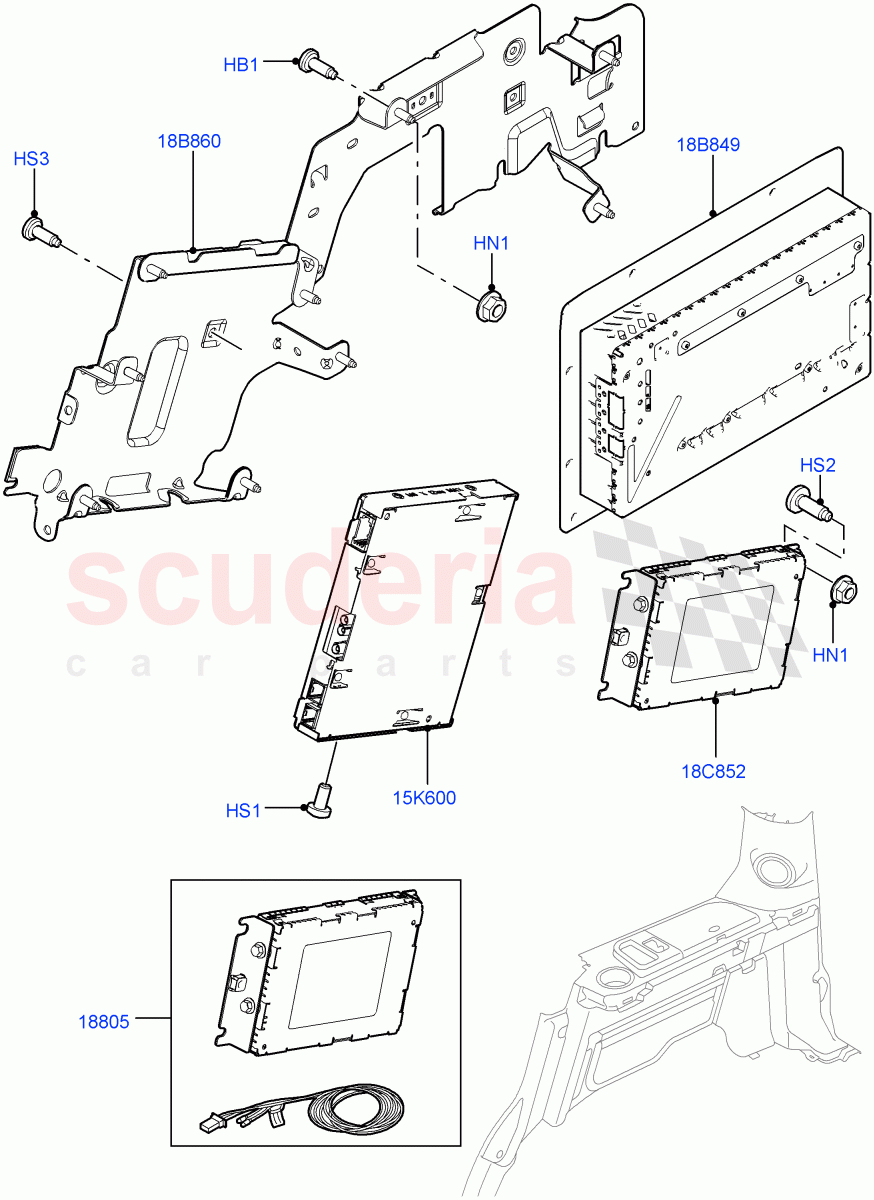 Family Entertainment System (Luggage Compartment) ((V) FROMCA000001) of Land Rover Land Rover Discovery 4 (2010-2016) [2.7 Diesel V6]