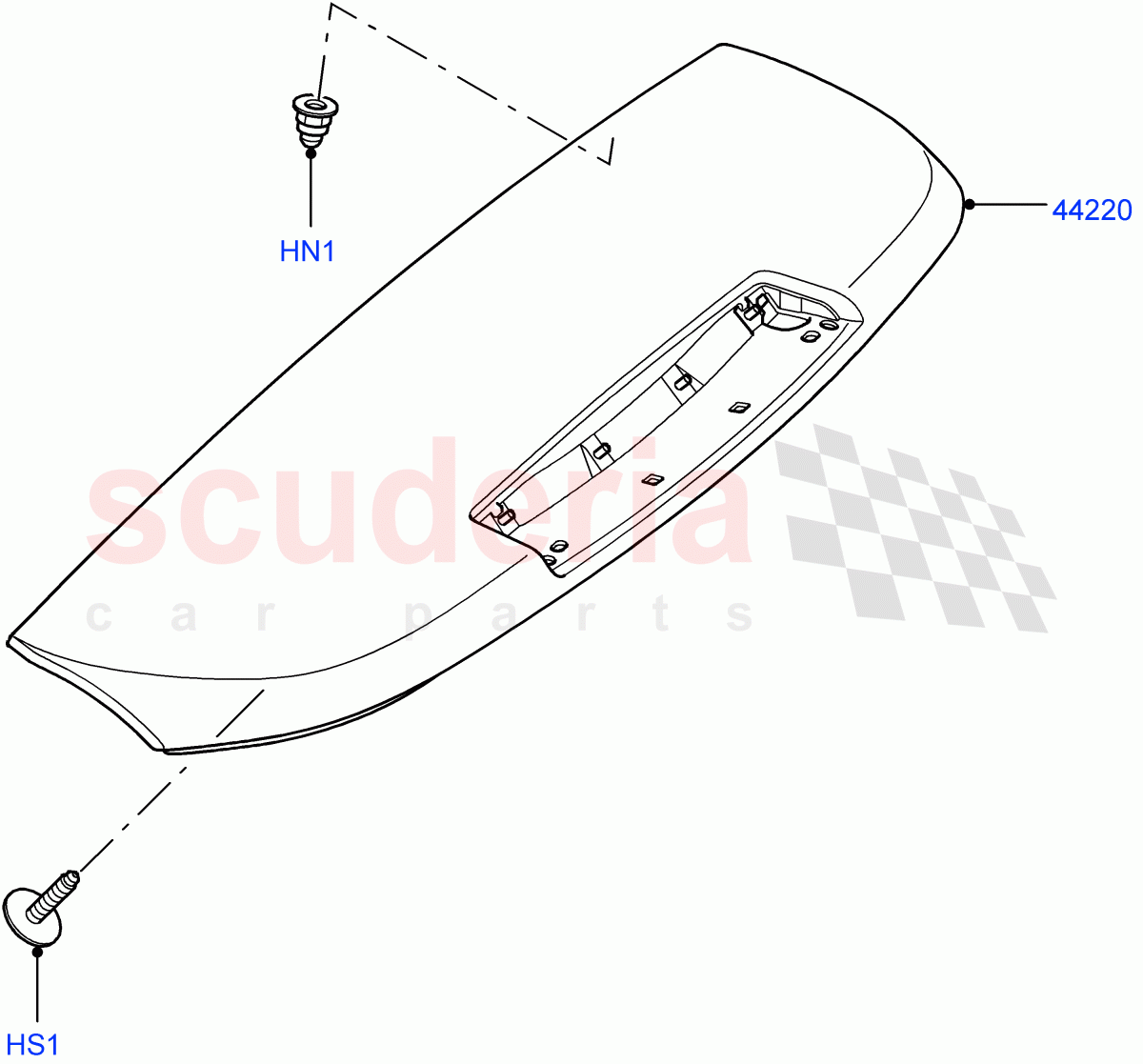 Spoiler And Related Parts ((V) TO9A999999) of Land Rover Land Rover Range Rover Sport (2005-2009) [4.2 Petrol V8 Supercharged]