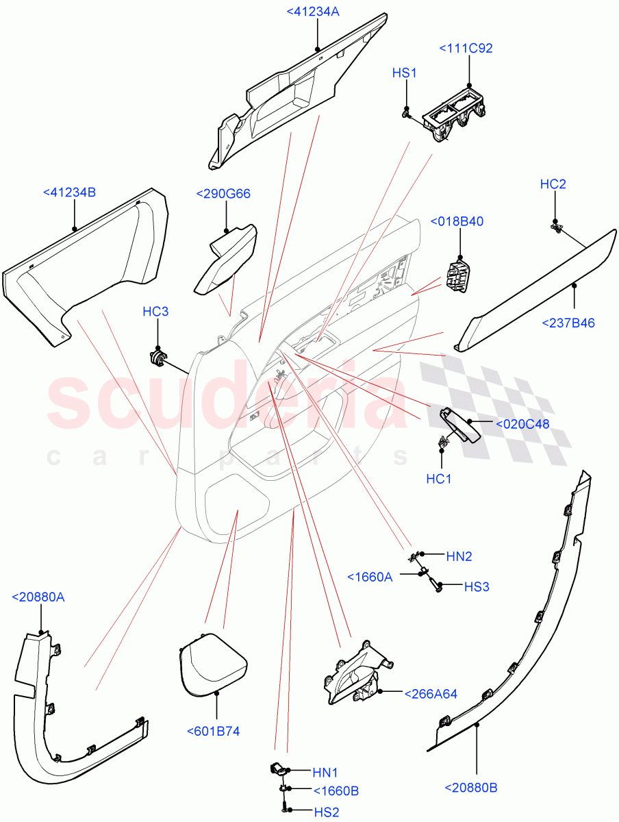 Front Door Trim Installation of Land Rover Land Rover Range Rover (2022+) [4.4 V8 Turbo Petrol NC10]