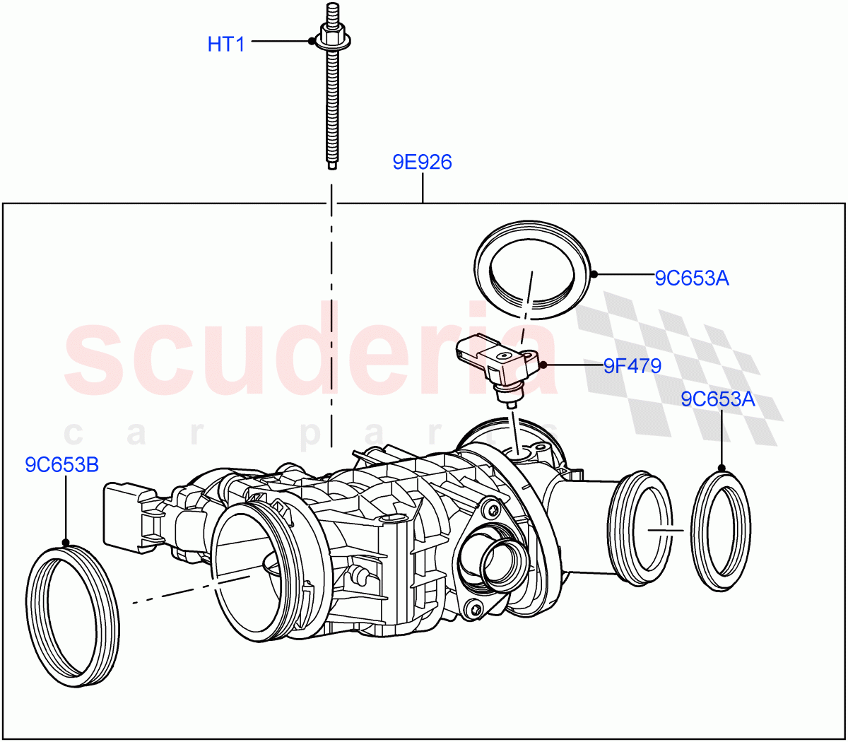 Throttle Housing (Lion Diesel 2.7 V6 (140KW)) ((V) FROMAA000001) of Land Rover Land Rover Discovery 4 (2010-2016) [2.7 Diesel V6]