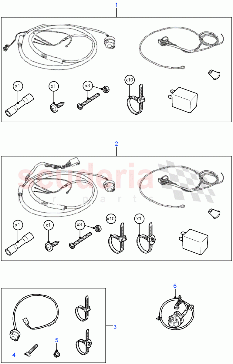 Towing Electrics Kits ((V) FROM7A000001) of Land Rover Land Rover Defender (2007-2016)