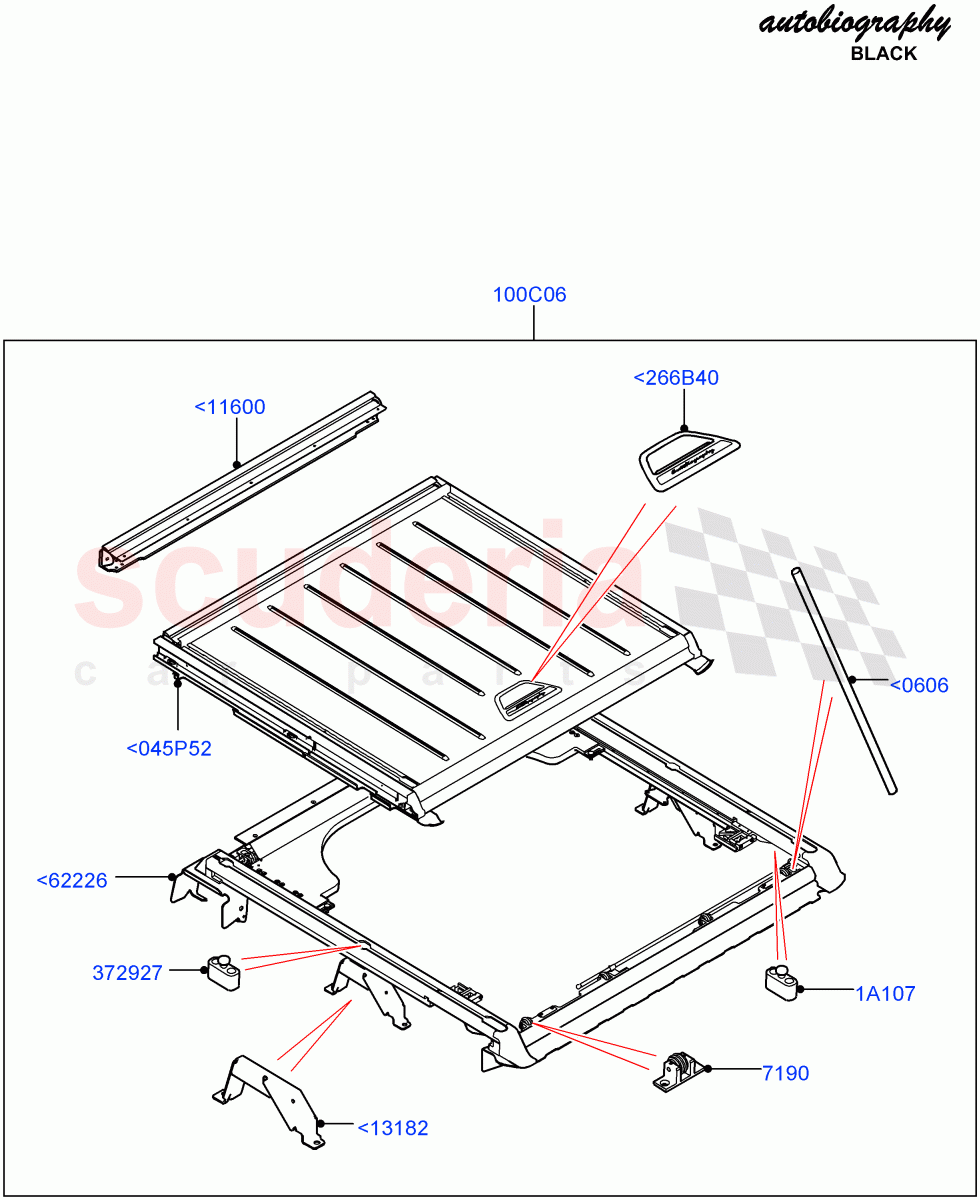 Load Compartment Trim (Autobiography Black / SV Autobiography) (With 40/40 Split Individual Rr Seat) ((V) FROMGA000001, (V) TOHA999999) of Land Rover Land Rover Range Rover (2012-2021) [5.0 OHC SGDI SC V8 Petrol]