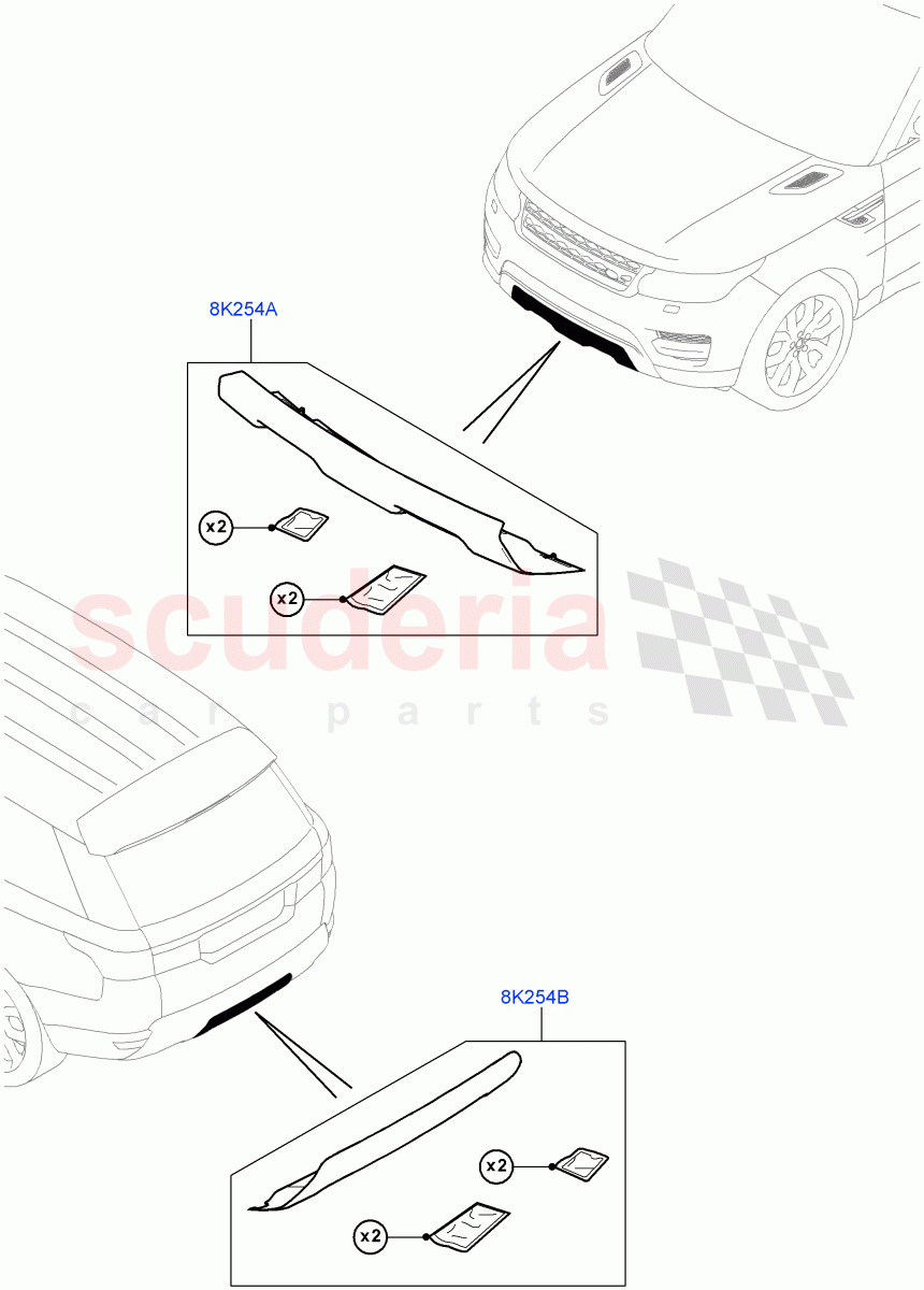 Exterior Body Protection (Accessory) of Land Rover Land Rover Range Rover Sport (2014+) [2.0 Turbo Petrol GTDI]