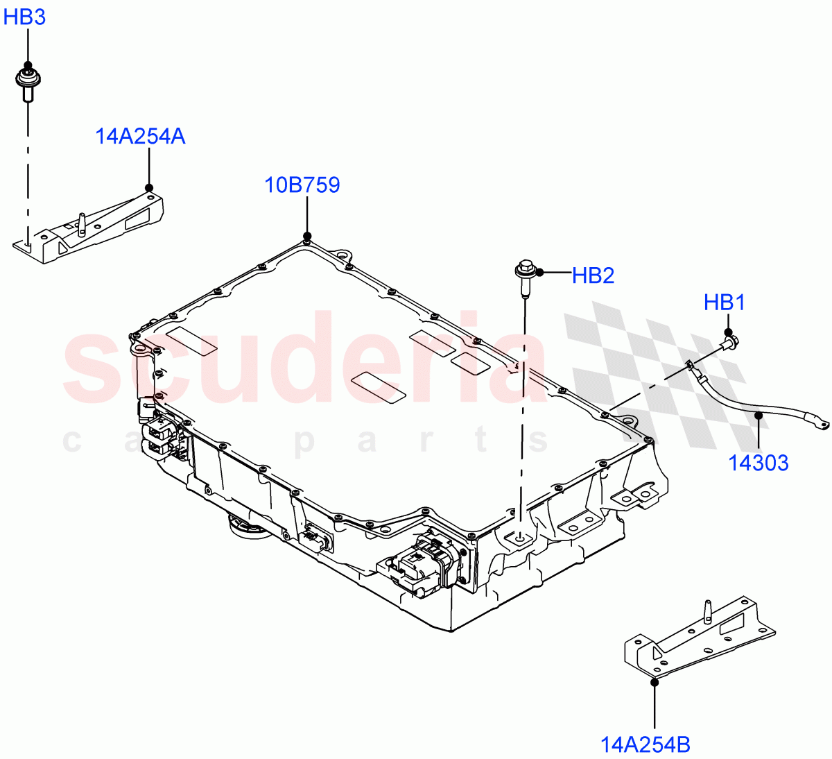 Hybrid Electrical Modules (Traction Battery) (Electric Engine Battery-PHEV) ((V) FROMMA000001) of Land Rover Land Rover Range Rover Velar (2017+) [3.0 DOHC GDI SC V6 Petrol]
