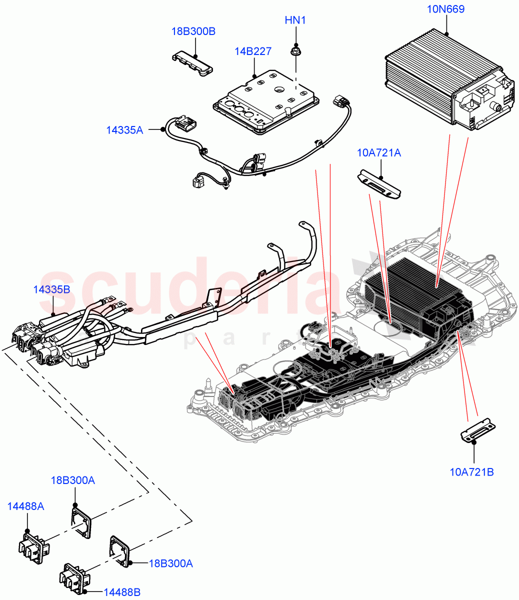 Hybrid Electrical Modules (MHEV Battery, Converter, Harness and Mountings) (Changsu (China), Electric Engine Battery-MHEV) ((V) FROMKG446857) of Land Rover Land Rover Discovery Sport (2015+) [2.0 Turbo Petrol GTDI]