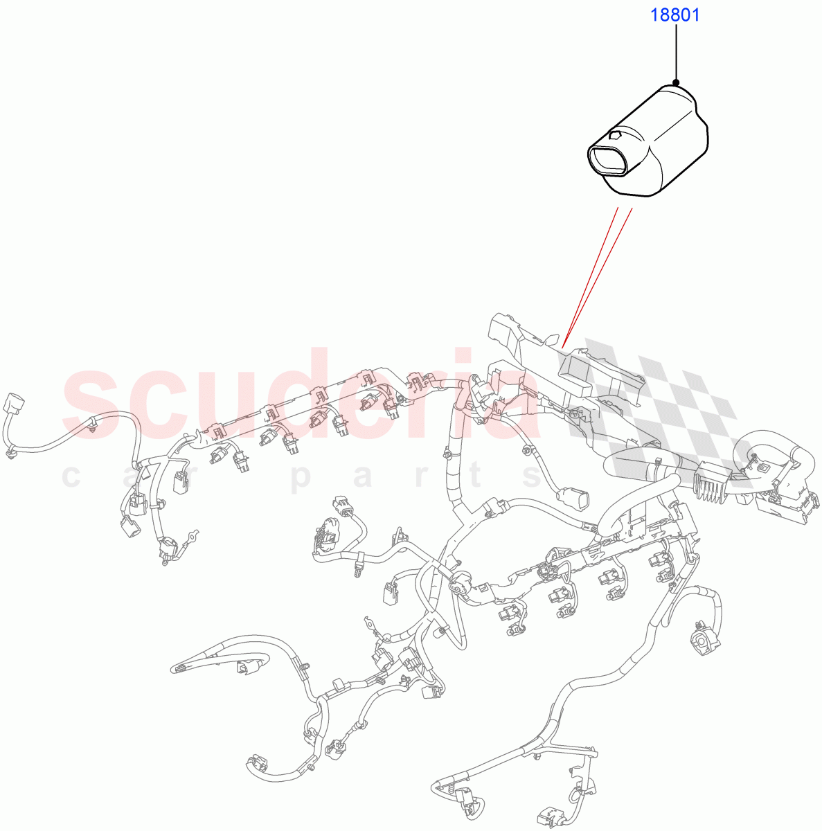 Radio Suppression (Nitra Plant Build) (3.0L DOHC GDI SC V6 PETROL) ((V) FROMK2000001) of Land Rover Land Rover Discovery 5 (2017+) [2.0 Turbo Petrol AJ200P]