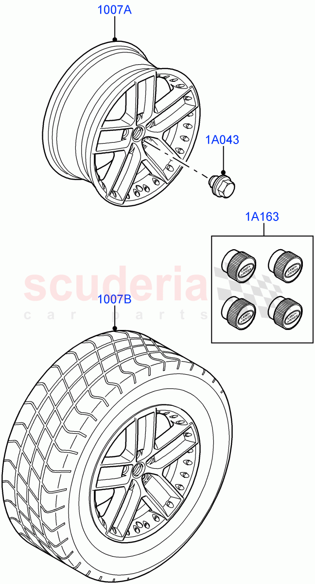 Wheels (Accessory) of Land Rover Land Rover Range Rover Sport (2005-2009) [3.6 V8 32V DOHC EFI Diesel]