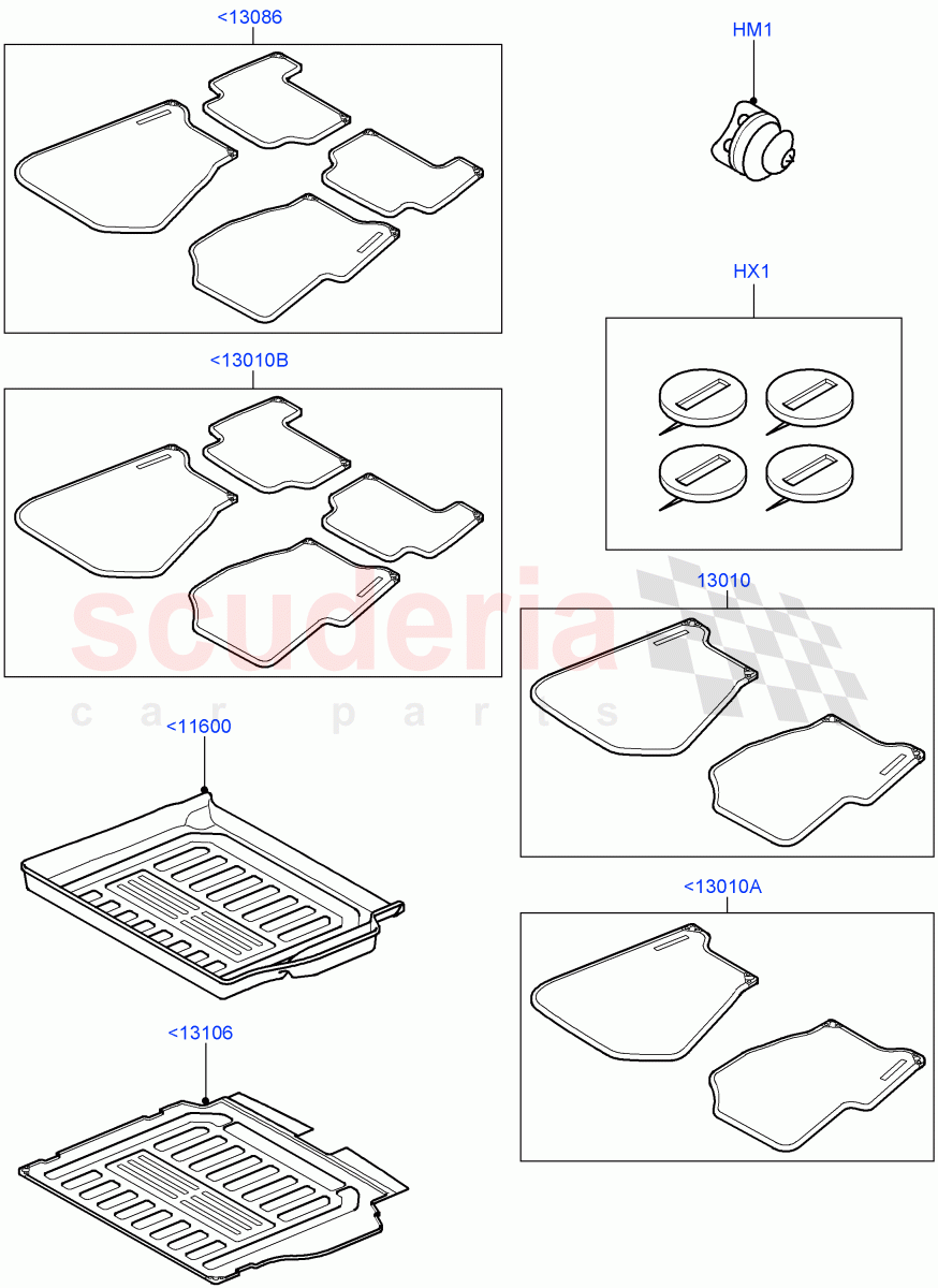 Interior Dress Up (Accessory, Floor Mats) ((V) TO9A999999) of Land Rover Land Rover Range Rover Sport (2005-2009) [4.4 AJ Petrol V8]