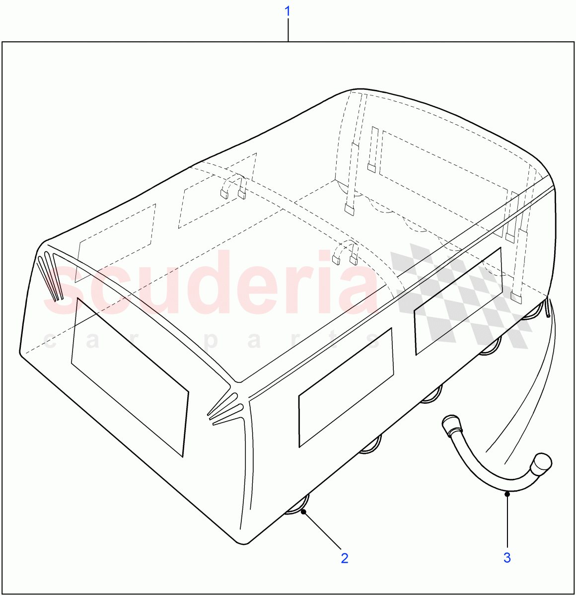 Hood Assembly (Crew Cab Pick Up, 110" Wheelbase) ((V) FROM7A000001) of Land Rover Land Rover Defender (2007-2016)