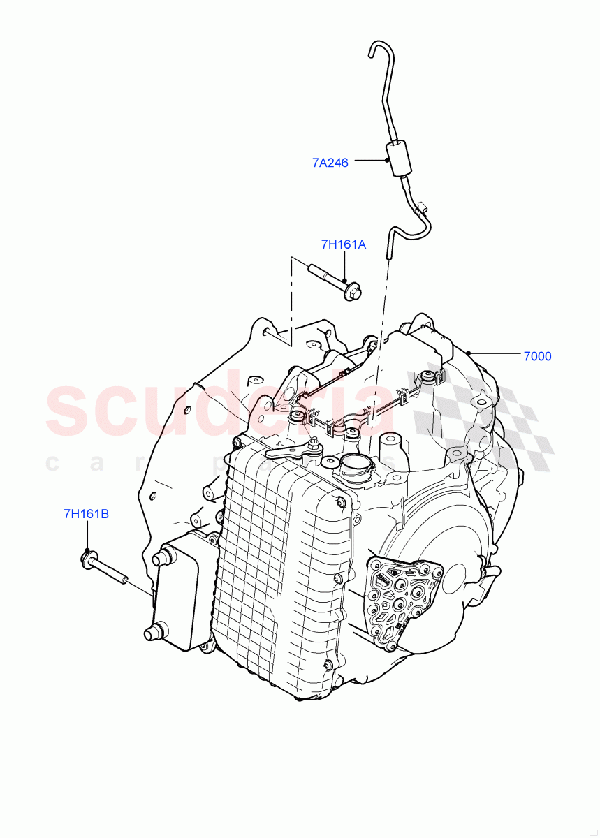 Auto Trans Assy & Speedometer Drive (2.0L I4 DSL MID DOHC AJ200, 9 Speed Auto AWD, Halewood (UK), 2.0L I4 DSL HIGH DOHC AJ200) ((V) FROMGH000001) of Land Rover Land Rover Discovery Sport (2015+) [2.0 Turbo Petrol GTDI]
