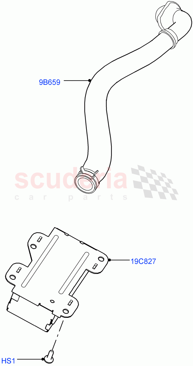 Heater/Air Cond.External Components (Ioniser) (Cabin Air Ionisation / PM2.5, Air Purge/Ionisation/PM2.5/CO2) of Land Rover Land Rover Range Rover Velar (2017+) [3.0 I6 Turbo Petrol AJ20P6]
