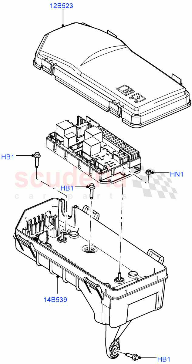 Electronic Control Box (5.0L OHC SGDI NA V8 Petrol - AJ133, 4.4L DOHC DITC V8 Diesel, 5.0L OHC SGDI SC V8 Petrol - AJ133) ((V) FROMAA000001) of Land Rover Land Rover Range Rover (2010-2012) [4.4 DOHC Diesel V8 DITC]