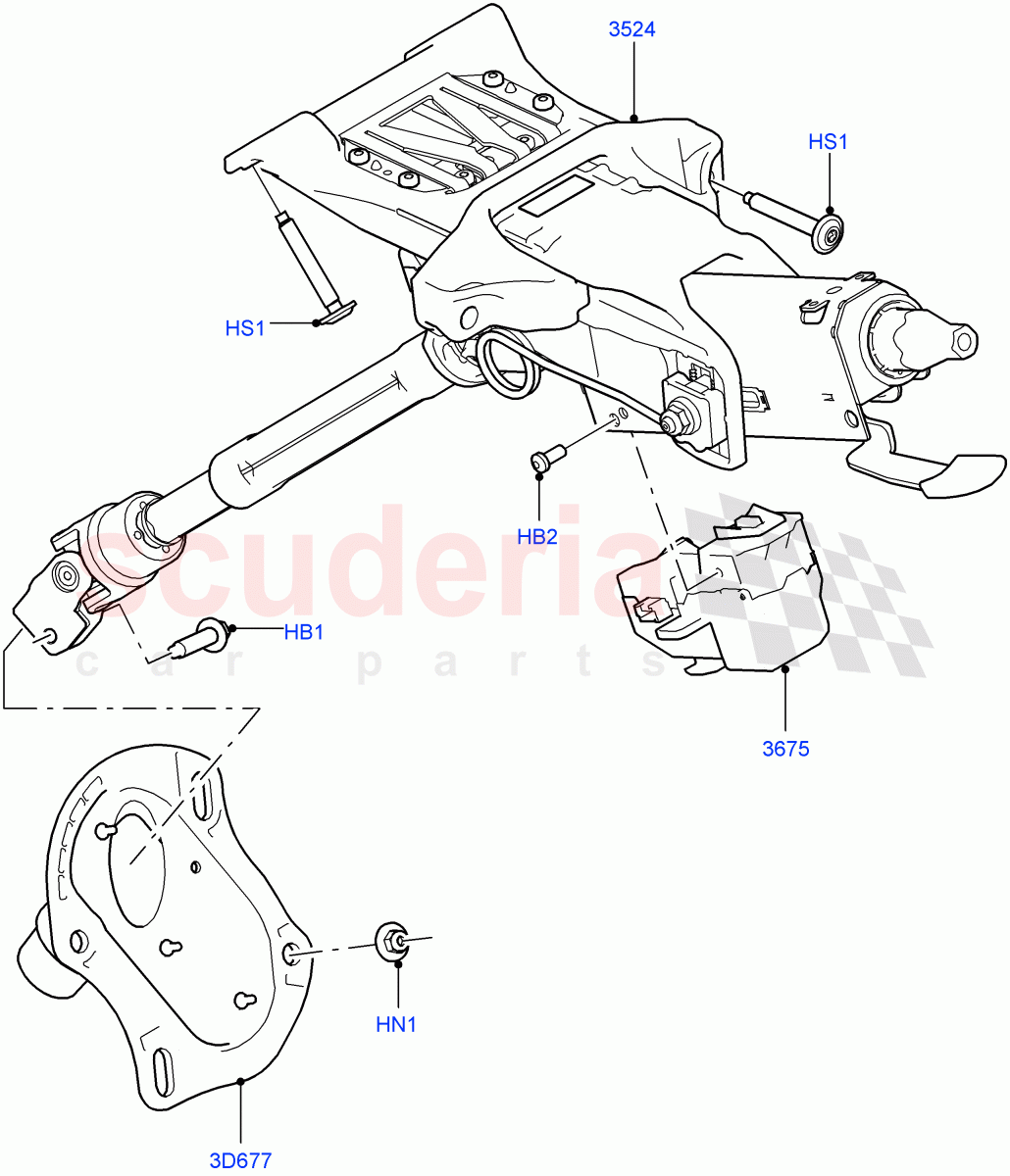 Steering Column (Changsu (China)) ((V) FROMFG000001) of Land Rover Land Rover Discovery Sport (2015+) [2.0 Turbo Petrol GTDI]