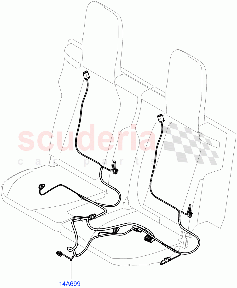 Wiring - Seats (With 7 Seat Configuration) of Land Rover Land Rover Range Rover Sport (2014+) [3.0 Diesel 24V DOHC TC]