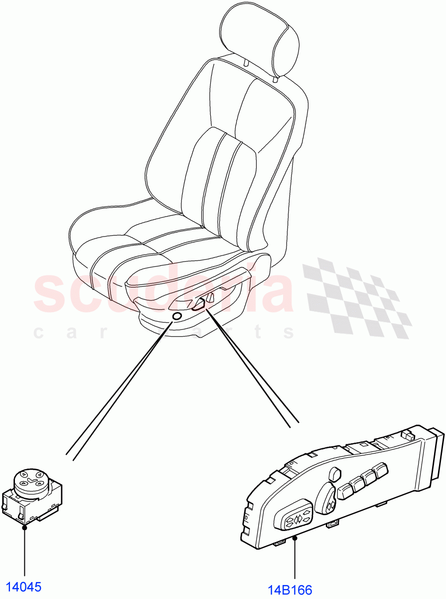 Switches (Front Seats) ((V) FROMAA000001) of Land Rover Land Rover Range Rover (2010-2012) [3.6 V8 32V DOHC EFI Diesel]