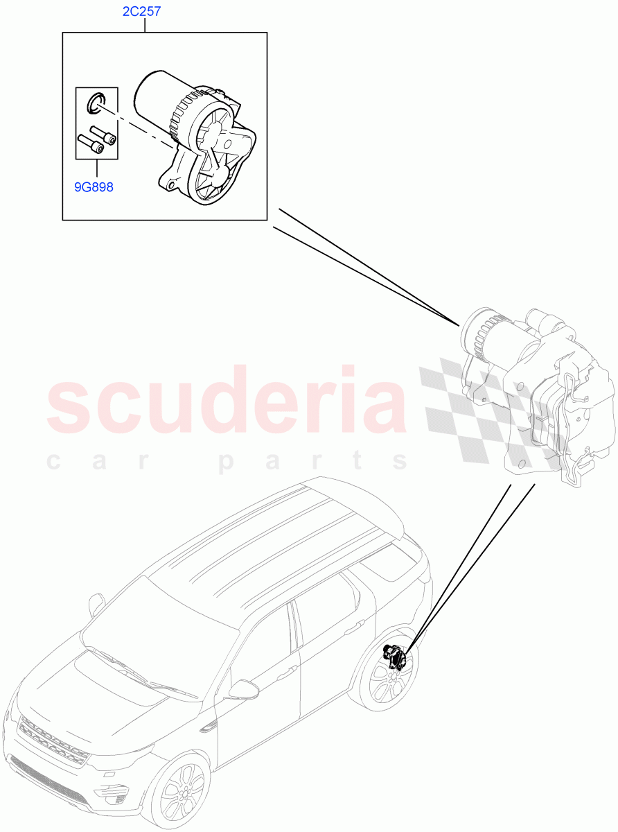 Parking Brake (Halewood (UK)) of Land Rover Land Rover Discovery Sport (2015+) [2.0 Turbo Diesel AJ21D4]