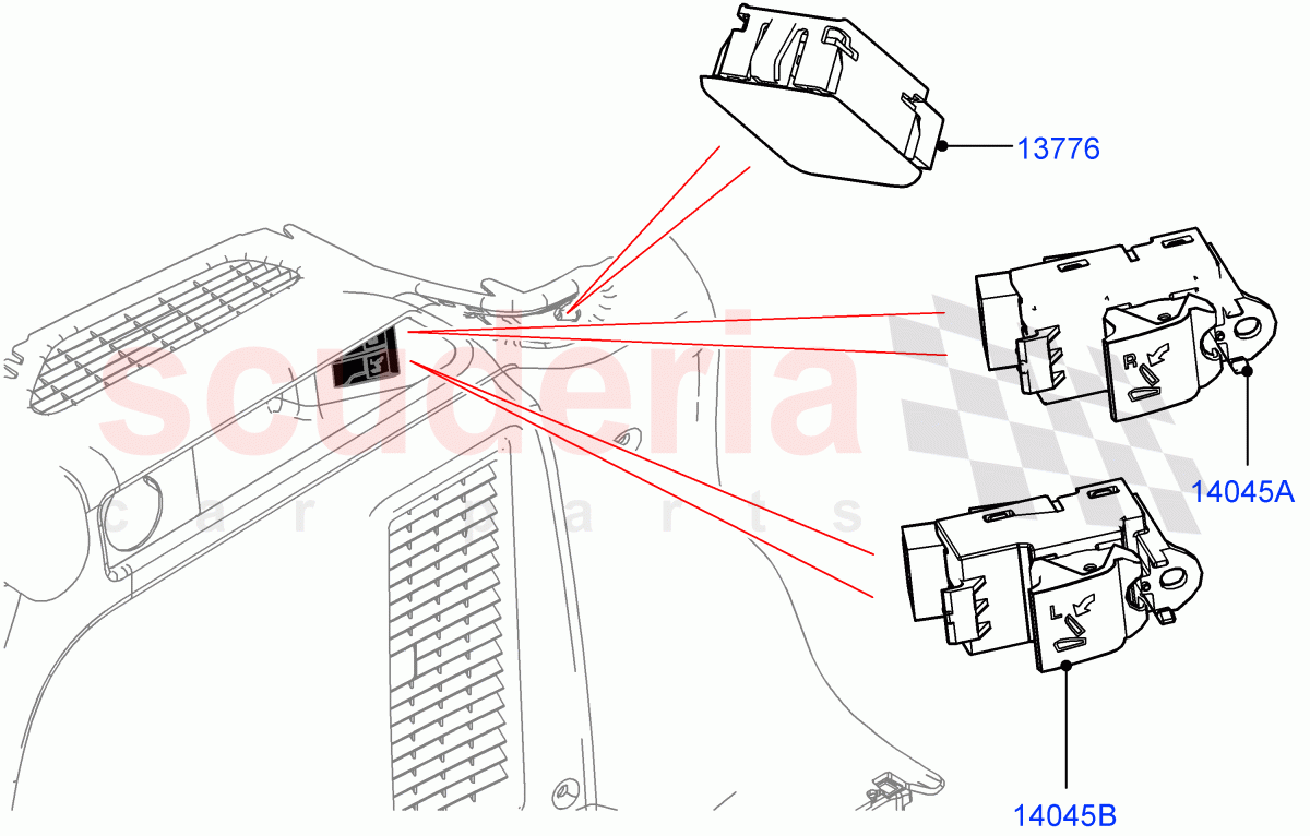 Switches (Load Compartment) (Itatiaia (Brazil)) ((V) FROMGT000001) of Land Rover Land Rover Discovery Sport (2015+) [1.5 I3 Turbo Petrol AJ20P3]