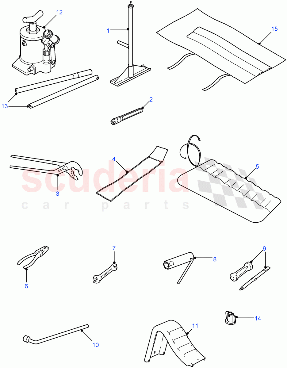Toolroll ((V) FROM7A000001) of Land Rover Land Rover Defender (2007-2016)