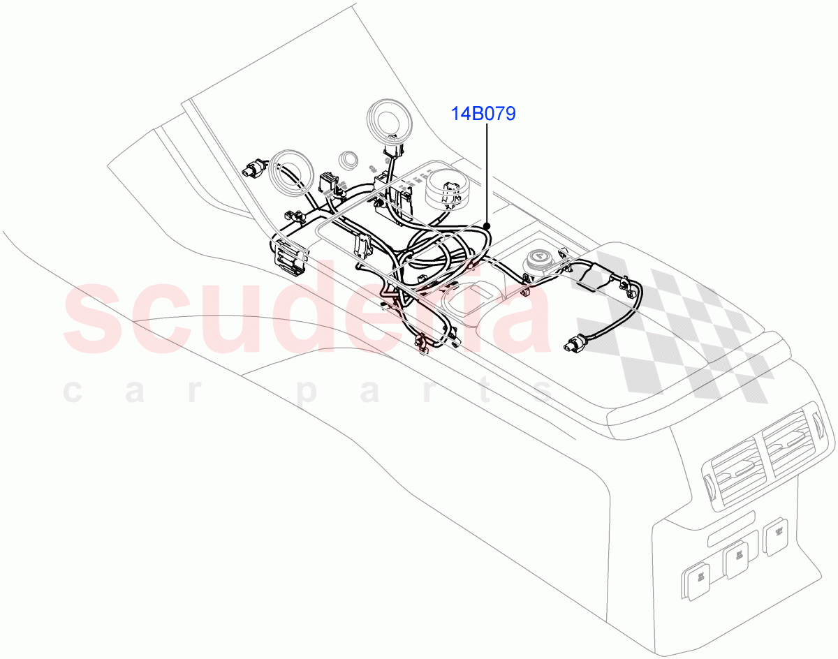 Center Console Harness of Land Rover Land Rover Range Rover Velar (2017+) [3.0 I6 Turbo Petrol AJ20P6]