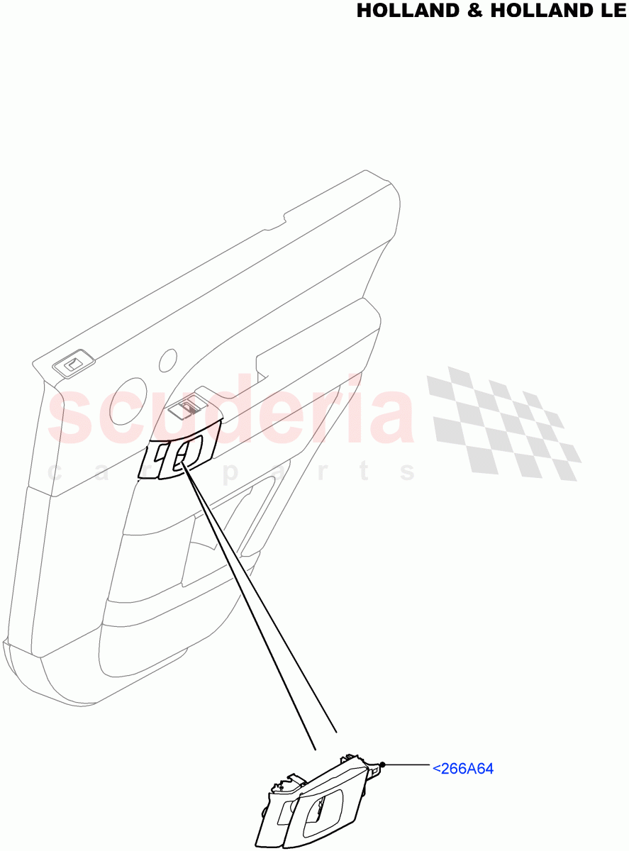 Rear Door Trim Installation (Holland & Holland LE) (Console Deployable Tables) ((V) FROMFA000001) of Land Rover Land Rover Range Rover (2012-2021) [2.0 Turbo Petrol GTDI]