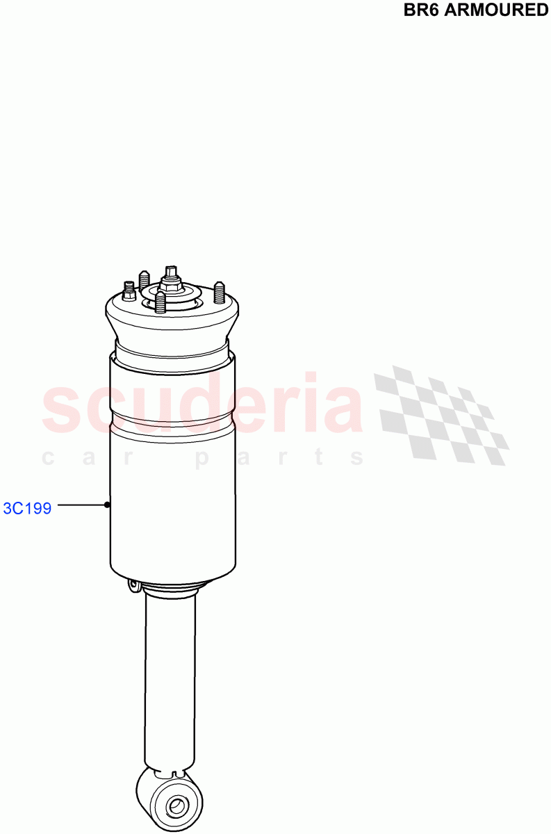 Front Suspension Struts And Springs (With B6 Level Armouring) ((V) FROMAA000001) of Land Rover Land Rover Discovery 4 (2010-2016) [3.0 DOHC GDI SC V6 Petrol]