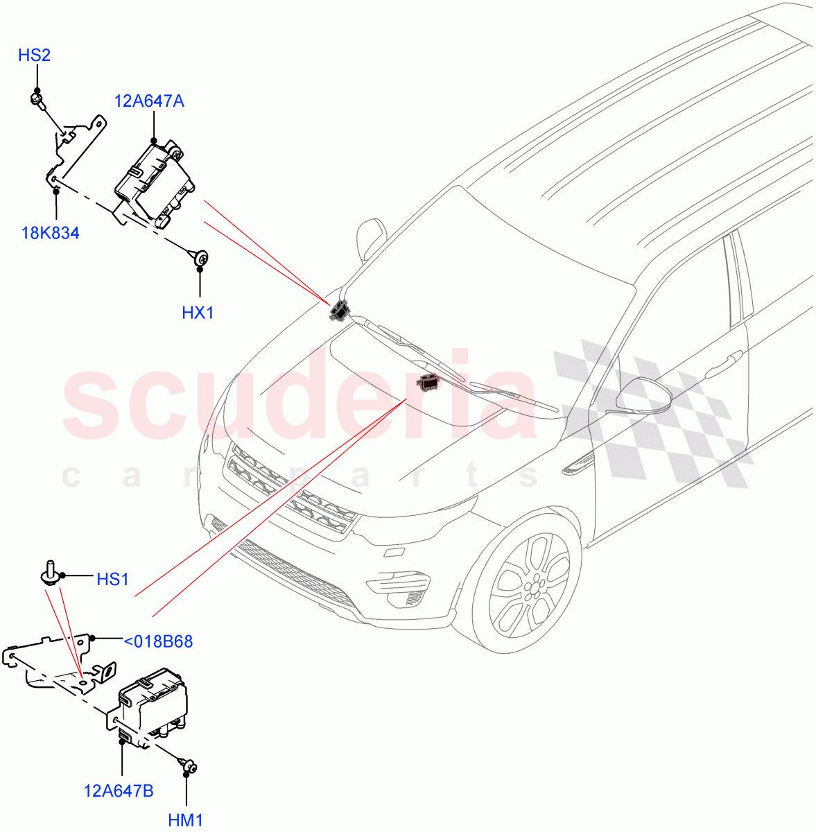 Air Conditioning And Heater Sensors (Changsu (China), Air Purge Ionisation / PM2.5) ((V) FROMMG575835) of Land Rover Land Rover Range Rover Evoque (2019+) [2.0 Turbo Diesel AJ21D4]