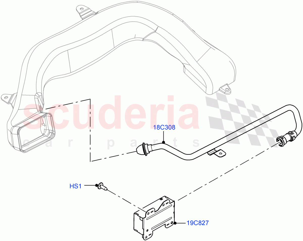 Heater/Air Cond.External Components (Ioniser) (Itatiaia (Brazil), Cabin Air Quality Ionisation, Air Purge Ionisation / PM2.5) of Land Rover Land Rover Range Rover Evoque (2019+) [2.0 Turbo Diesel AJ21D4]