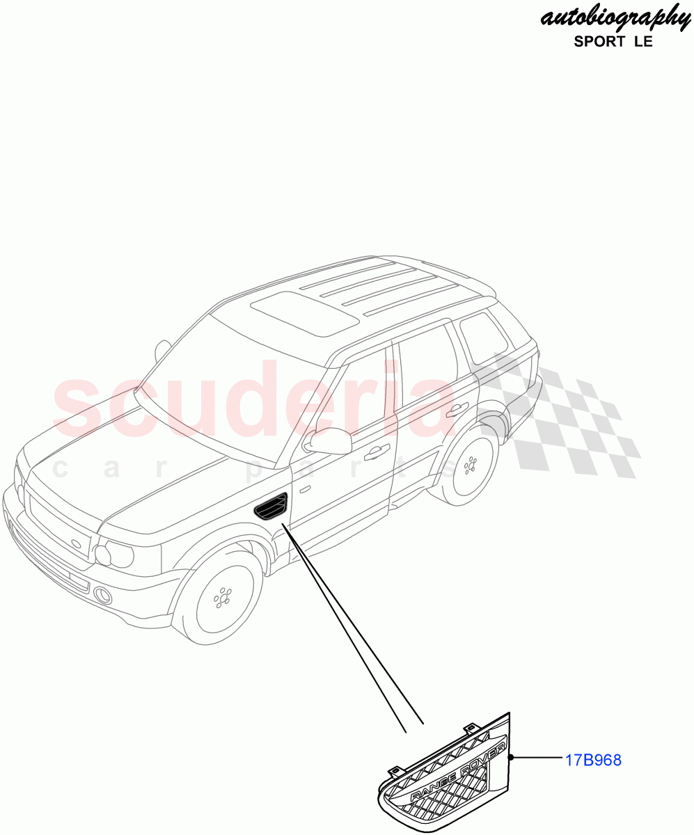 Dash Panel And Front Fenders (Autobiography Sport LE) ((V) FROMCA000001) of Land Rover Land Rover Range Rover Sport (2010-2013) [5.0 OHC SGDI SC V8 Petrol]