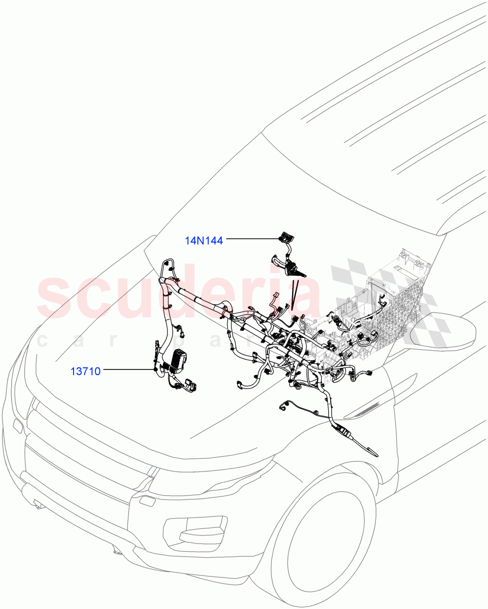 Electrical Wiring - Engine And Dash (Facia) (Changsu (China)) ((V) FROMEG000001) of Land Rover Land Rover Range Rover Evoque (2012-2018) [2.0 Turbo Diesel]