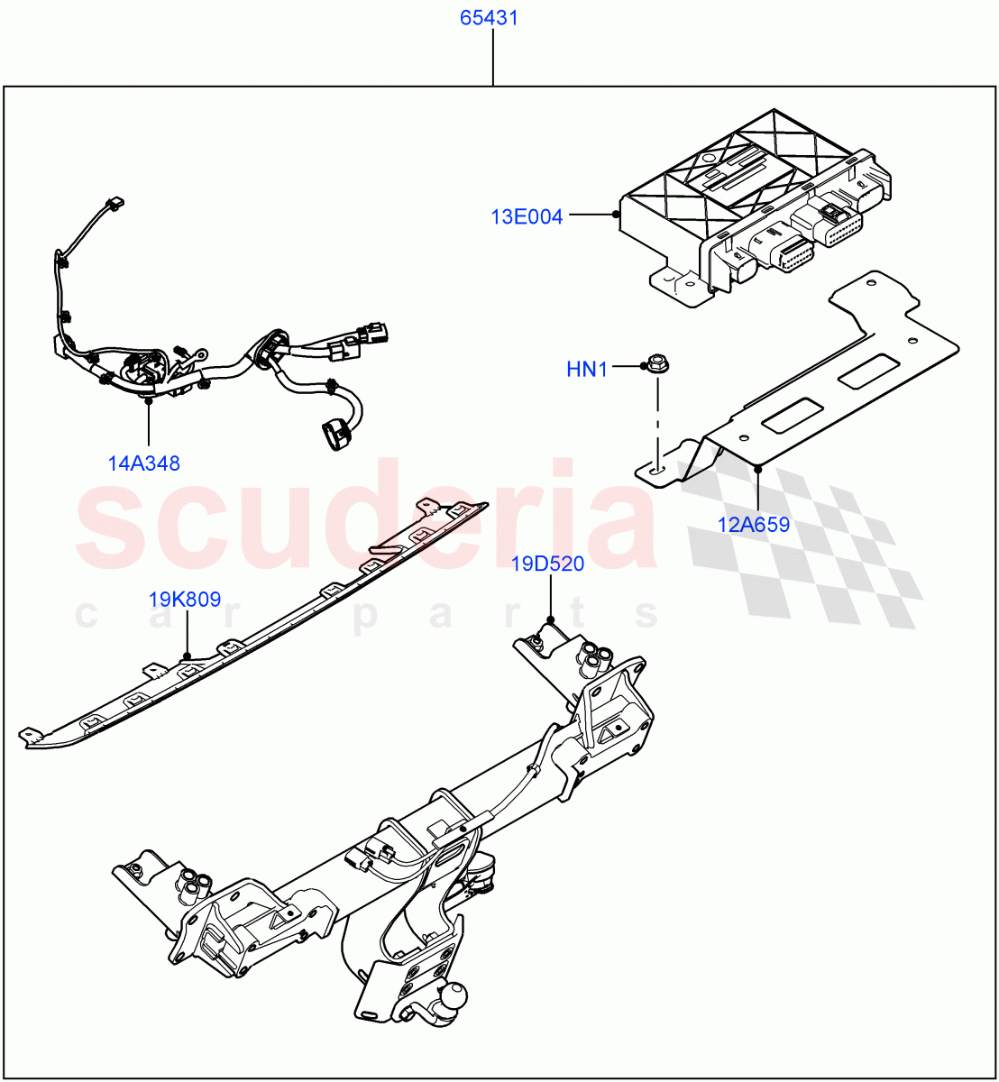 Accessory Pack (Multi Height Tow Bar) ((-) "CDN/USA") of Land Rover Land Rover Defender (2020+) [2.0 Turbo Petrol AJ200P]