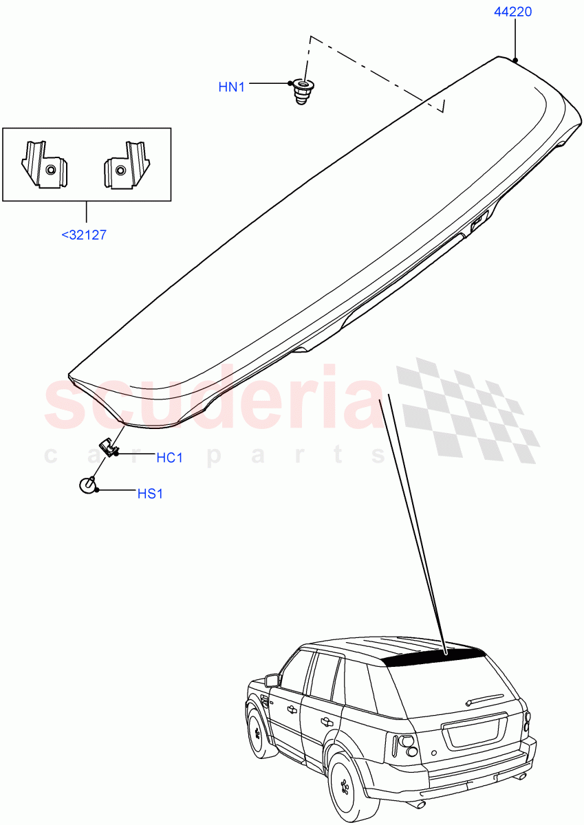 Spoiler And Related Parts ((V) FROMAA000001) of Land Rover Land Rover Range Rover Sport (2010-2013) [3.0 Diesel 24V DOHC TC]