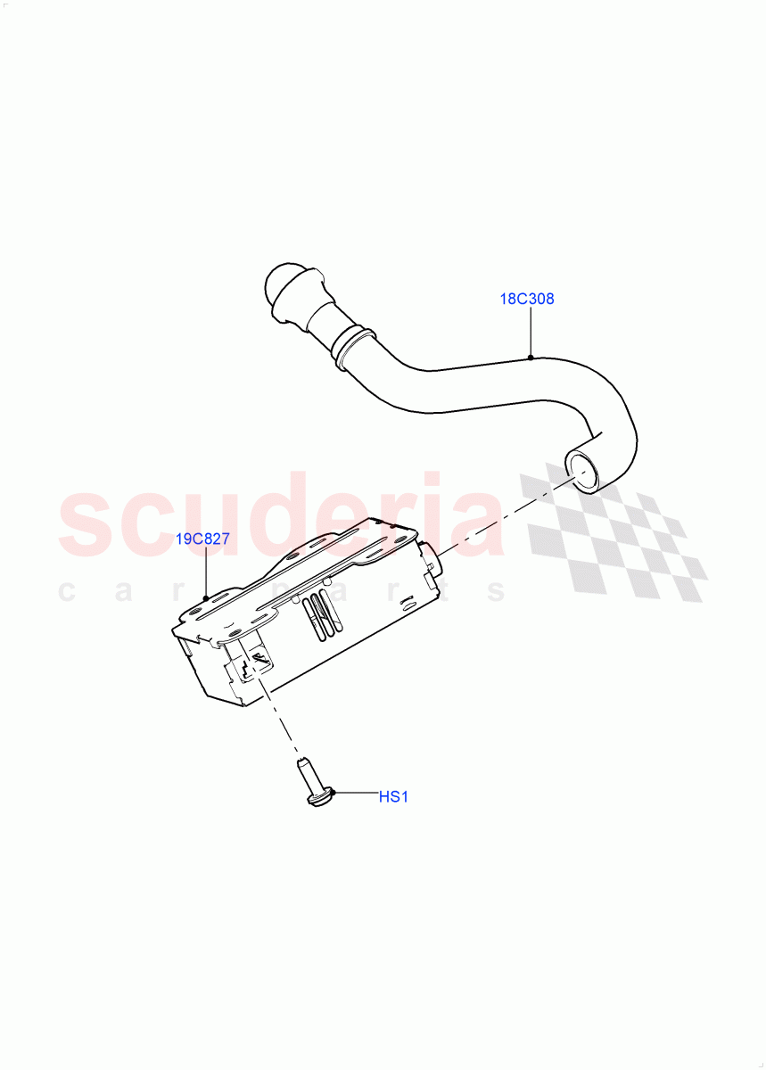 Heater/Air Cond.External Components (Nitra Plant Build, Ioniser) (Cabin Air Quality Ionisation, Air Purge Ionisation / PM2.5) ((V) FROMK2000001) of Land Rover Land Rover Discovery 5 (2017+) [3.0 Diesel 24V DOHC TC]