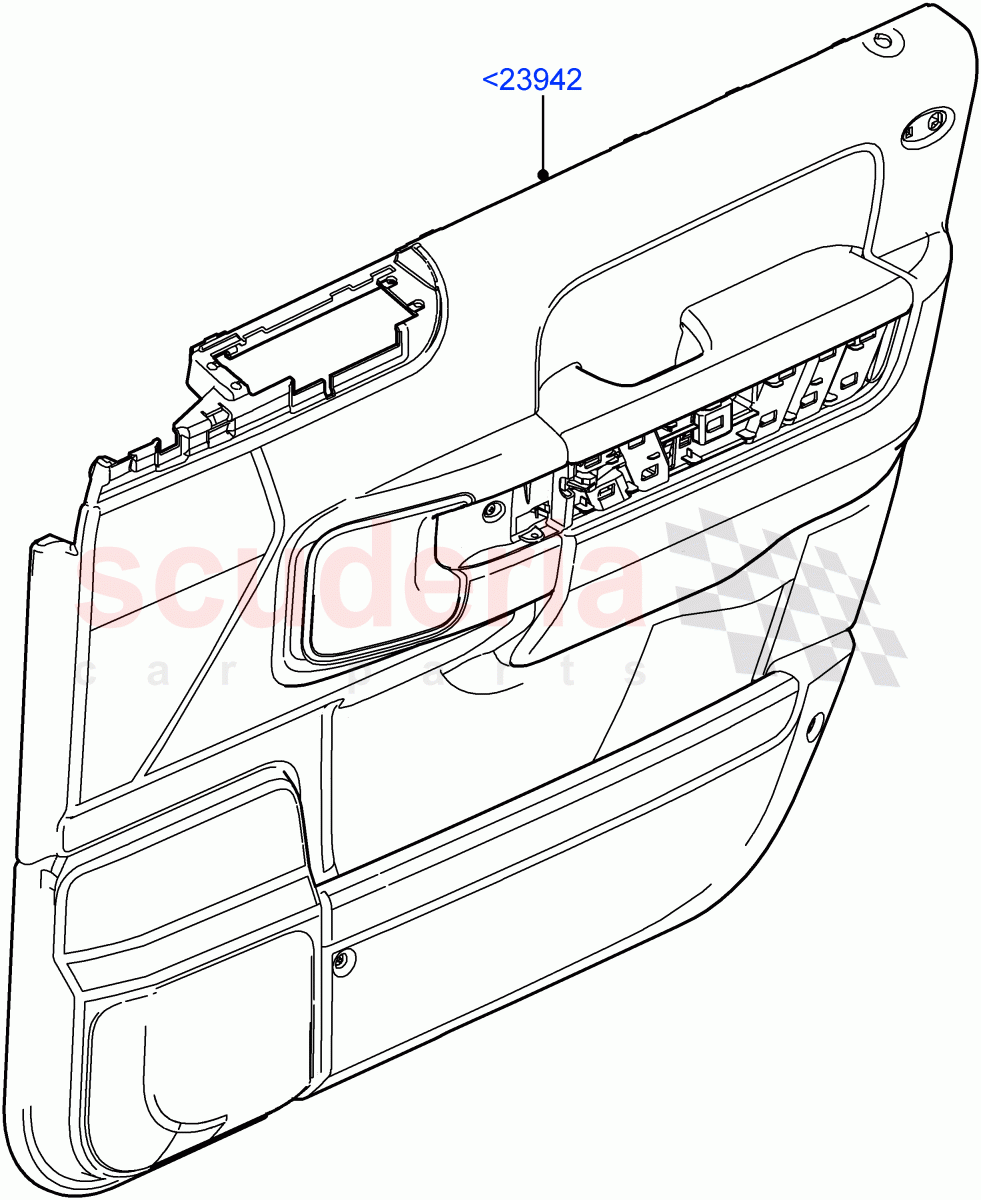 Front Door Trim Panels ((V) FROMAA000001) of Land Rover Land Rover Range Rover (2010-2012) [4.4 DOHC Diesel V8 DITC]